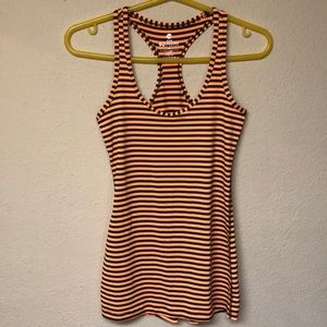90 degree Striped Workout Top
